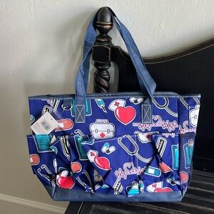 NEW Nurselife Navy Tote Bag